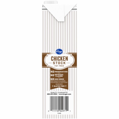 Kroger® Fat Free Chicken Stock Perspective: left