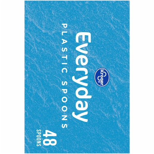 Kroger® Everyday Plastic Spoons - White Perspective: left