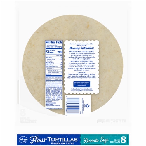 Kroger® Burrito Size Flour Tortillas Perspective: left