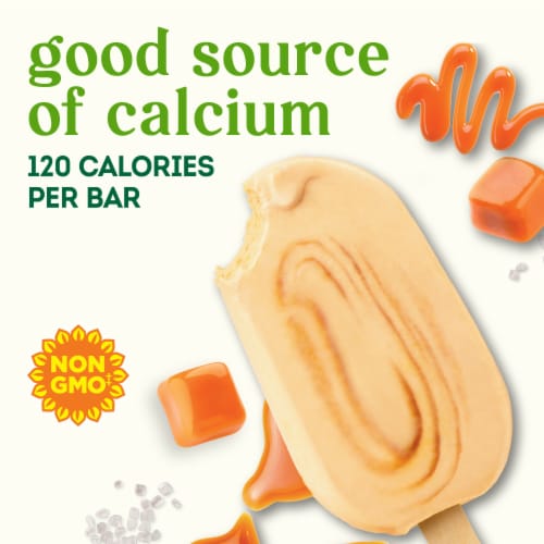 Simple Truth® Yo Greek! Sea Salt Caramel Greek Frozen Yogurt Bars Perspective: left