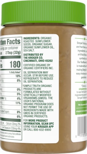 Simple Truth Organic® Sunflower Butter Perspective: left