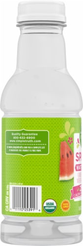 Simple Truth Organic™ Splish Watermelon Flavored Sparkling Bottled Water Perspective: left