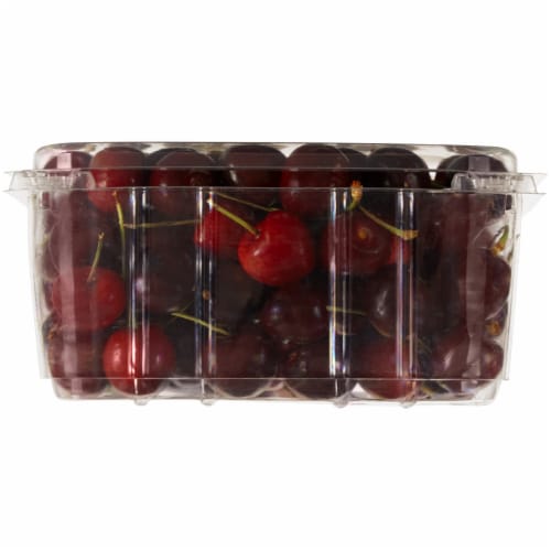 Simple Truth Organic™ Fresh Sweet Red Cherries - approx 1.5 lb clamshell Perspective: left