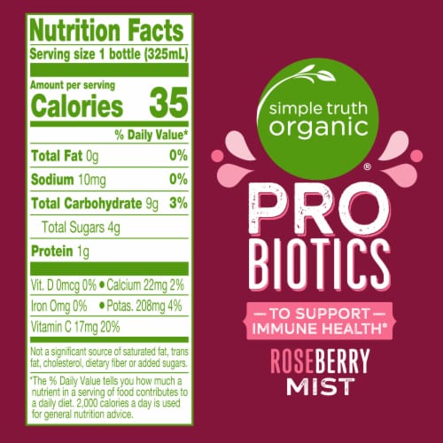 Simple Truth Organic® Roseberry Mist Probiotic Juice Drink Perspective: left