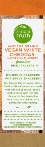Simple Truth® Ancient Grains Vegan White Cheddar Rice Crackers Perspective: left