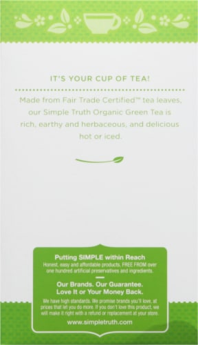 Simple Truth Organic® Green Tea Bags Perspective: left