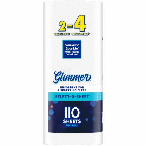Kroger® Glimmer™ Select-A-Sheet Paper Towels Perspective: left