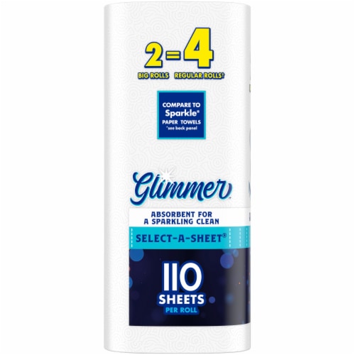 Kroger® Glimmer™ Select-A-Sheet Big Roll Paper Towels Perspective: left