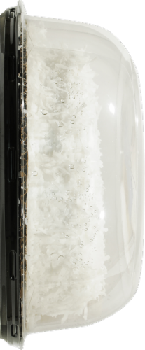 Bakery Fresh Goodness Coconut Iced Single Layer White Cake Perspective: left