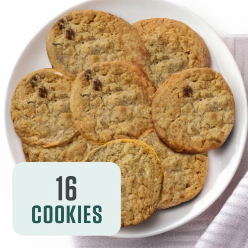Bakery Fresh Oatmeal Raisin Cookies Perspective: left