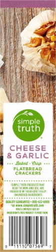 Simple Truth® Cheese & Garlic Flatbread Crackers Perspective: left