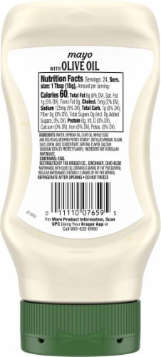 Kroger Mayonnaise with Olive Oil Squeeze Dressing Perspective: left