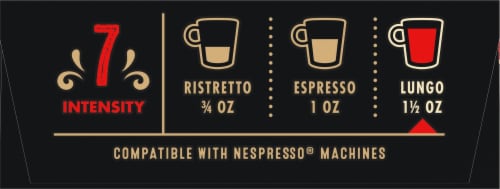 Private Selection® Coffee Capsules for Nespresso Original Machines Lungo Forte Espresso Medium Roast Perspective: left