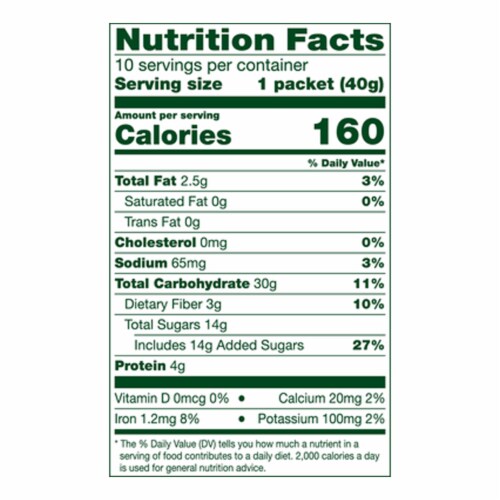 Simple Truth Organic Probiotic Almond Vanilla Instant Oatmeal Perspective: left