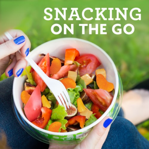 Kroger® Yellow Cling Diced Peaches Fruit Cups Perspective: left