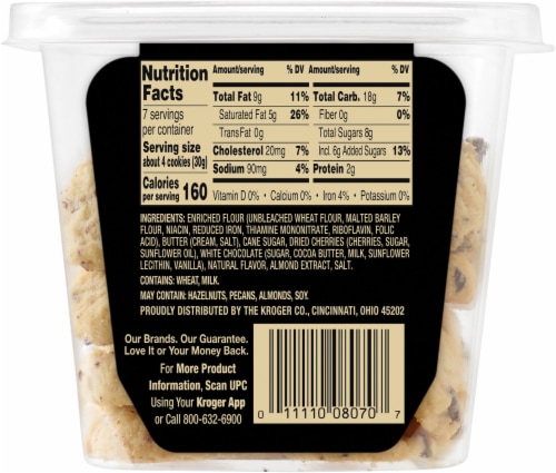 Private Selection® Cherry Almond Shortbread Cookies Perspective: left