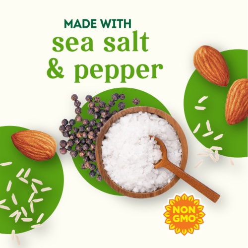 Simple Truth® Gluten Free Sea Salt & Pepper Almond Crisps Crackers Perspective: left