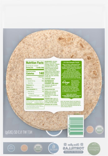 Simple Truth Organic® Taco Size Wheat Flour Tortillas Perspective: left