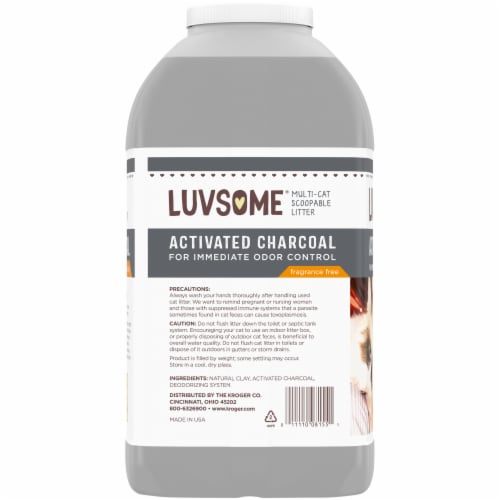 Luvsome Scoopable Cat Litter with Activated Charcoal Perspective: left