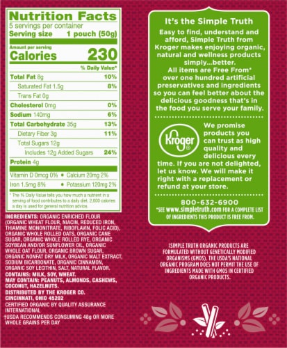 Simple Truth Organic® Cinnamon Breakfast Cookies Perspective: left