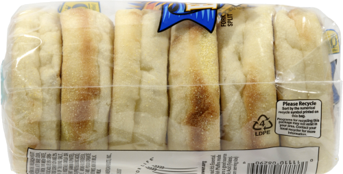 QFC Extra Crispy English Muffins Perspective: left