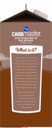 Kroger® CARBMaster® Lactose Free Skim Chocolate Milk Perspective: left