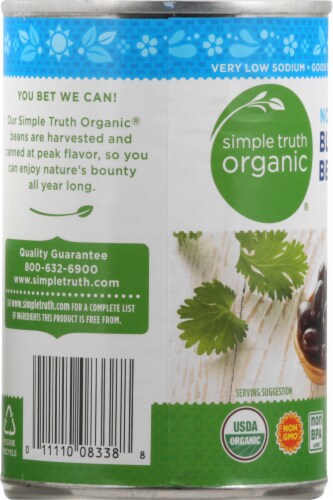Simple Truth Organic® No Salt Added Black Beans Perspective: left