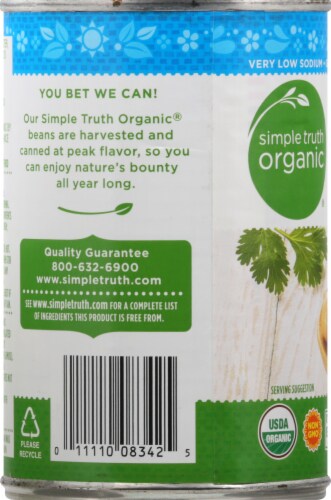 Simple Truth Organic® No Salt Added Garbanzo Beans Perspective: left