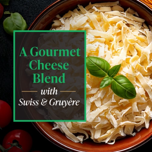 Private Selection® Alpine Blend Swiss & Gruyere Thick Cut Shredded Cheese Perspective: left