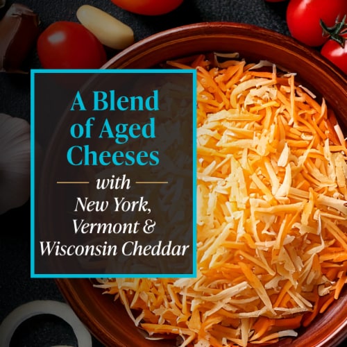 Private Selection® Aged Cheddar Blend Thick Cut Shredded Cheese Perspective: left