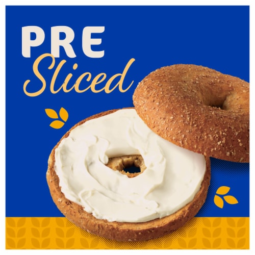 Kroger® 100% Whole Wheat Bagels Perspective: left