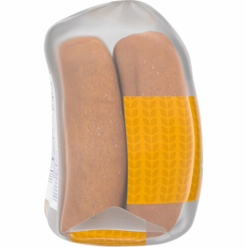 Kroger® 100% Whole Wheat Hot Dog Buns Perspective: left