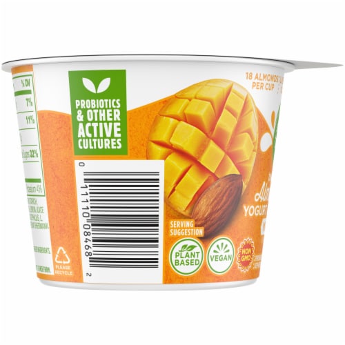 Simple Truth Mango Almond Milk Yogurt Cup Perspective: left