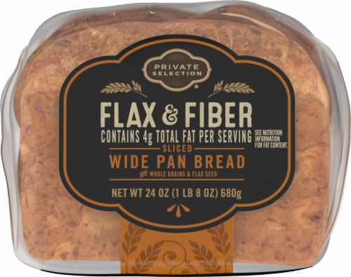 Private Selection® Omega Flax & Fiber Wide Pan Bread Perspective: left