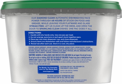 Kroger® Diamond Clean Dishwasher Detergent Pods Perspective: left