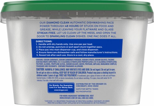 Kroger® Diamond Clean Dishwasher Detergent Pods Perspective: left