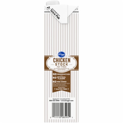 Kroger® Fat Free Chicken Stock Perspective: left