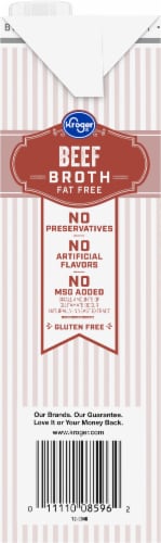 Kroger® Fat Free Beef Broth Perspective: left