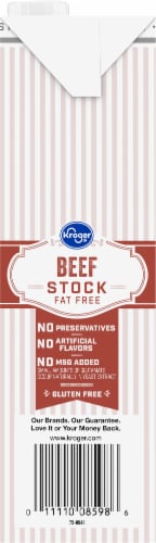 Kroger® Fat Free Beef Stock Perspective: left