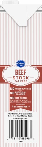 Kroger® Fat Free Beef Stock Perspective: left
