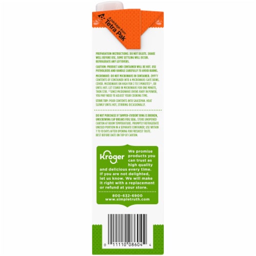 Simple Truth Organic® Fat Free Free Range Chicken Broth Perspective: left
