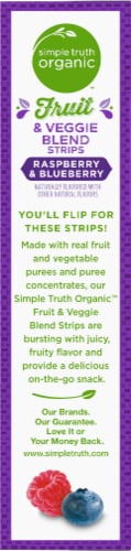 Simple Truth Organic™ Raspberry & Blueberry Fruit & Veggie Blend Strips