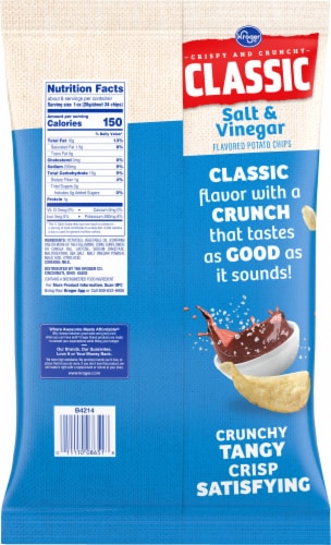 Kroger® Salt & Vinegar Potato Chips Perspective: left