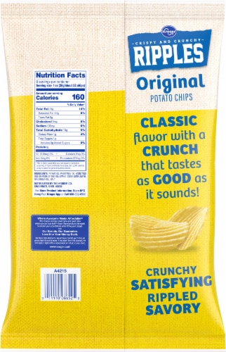 Kroger® Classic Ripples Potato Chips Perspective: left