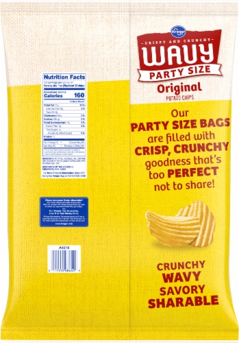 Kroger® Original Wavy Potato Chips Perspective: left