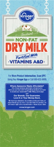Kroger® Instant Non-Fat Dry Milk Pouches Perspective: left