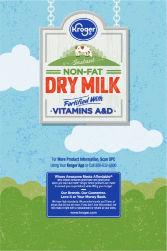 Kroger® Instant Non-Fat Dry Milk Pouches Perspective: left