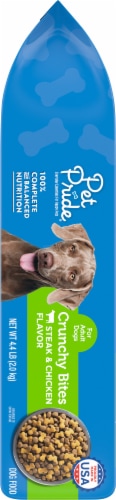 Pet Pride® Steak & Chicken Crunchy Bites Dry Dog Food Perspective: left