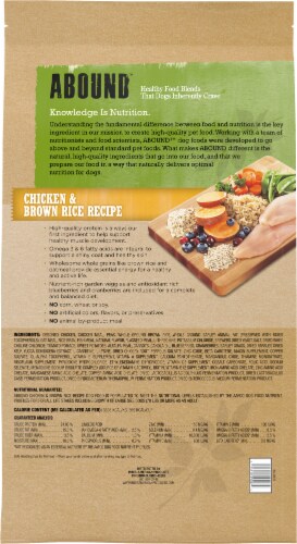 ABOUND® All Life Stages Dry Dog Food Chicken & Brown Rice Perspective: left