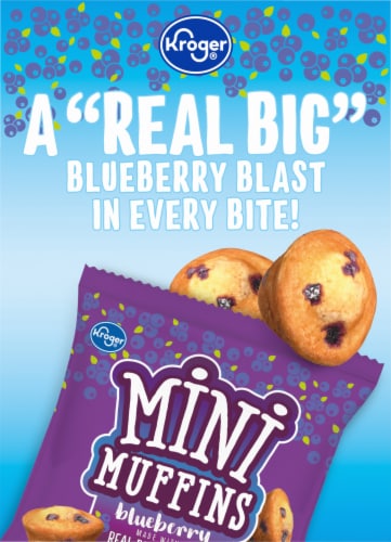 Kroger® Blueberry Mini Muffins BIG Deal! Perspective: left